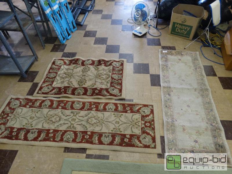 lot 1012 image: Lot Of 3 Rugs - 2 Runners &amp 1 - 26 x 4...