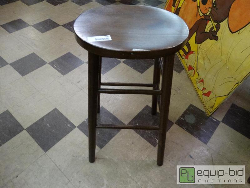 lot 1049 image: Wood Bar Stool. &nbsp...
