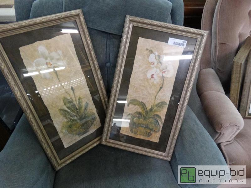 lot 1055 image: Pair Of Orchids....