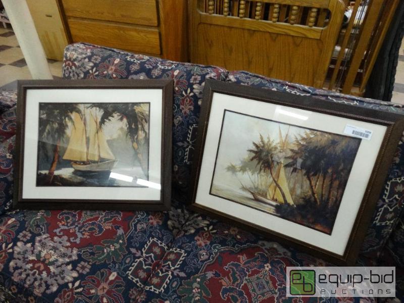 lot 1056 image: Pair Of Sail Boat Pictures....