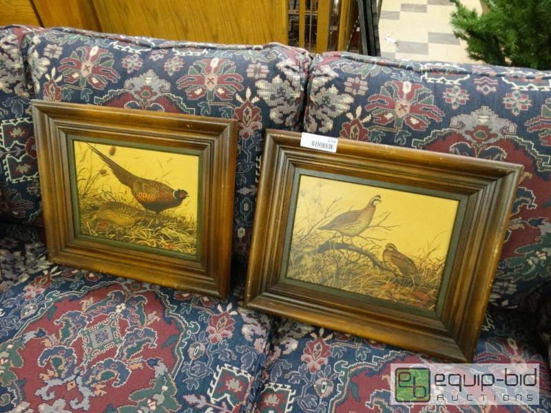 lot 1058 image: 1 Picture Of Quail &amp 1 Picture Of Pheasan...