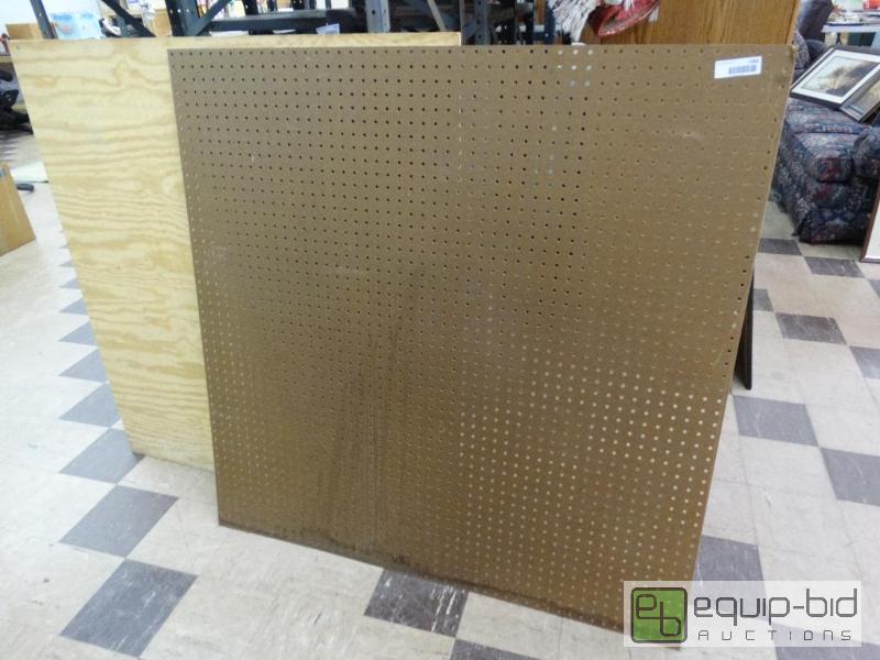 lot 1062 image: Peg Board &amp Ply Board....