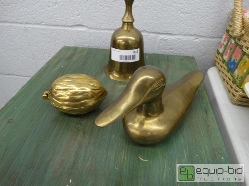 lot 815 image: 3 Pieces&nbspOf Brass....
