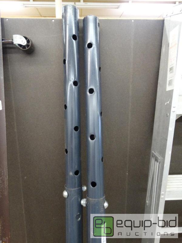 lot 885 image: Pair Of Asjustable&nbspMetal Support Post.&n...