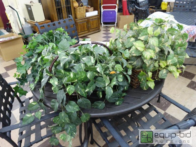 lot 897 image: 3 large Baskets Of Greenery.&nbsp...