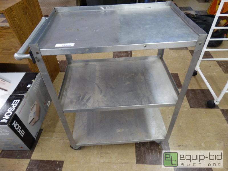 lot 900 image: Stainless steal Serving Bus Cart....
