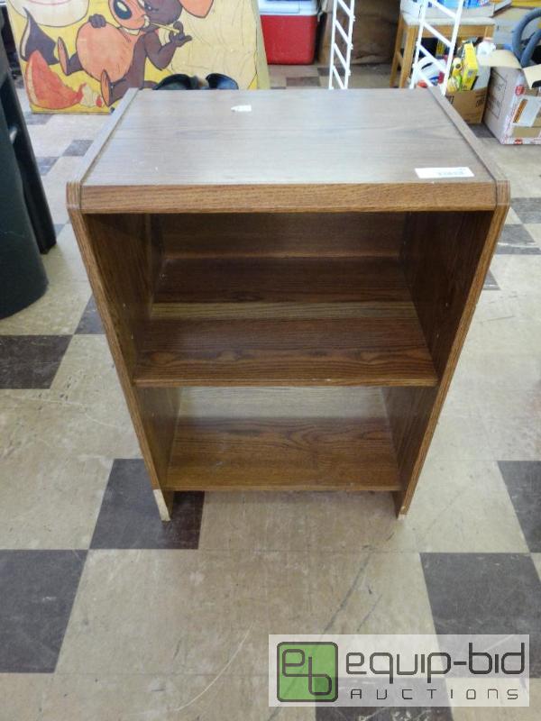 lot 905 image: Wood Printer Stand WUnder Storage....