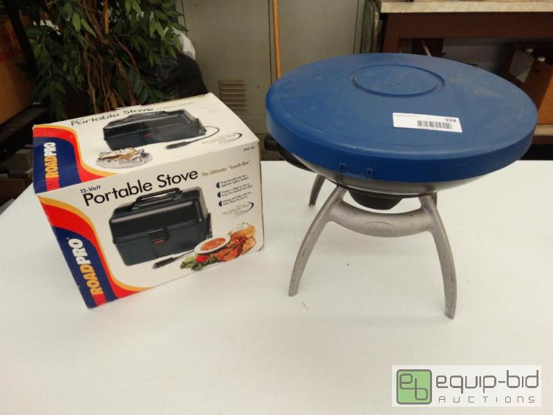 lot 928 image: 12 Volt Portable Stove &amp Coleman 9940 Pro...