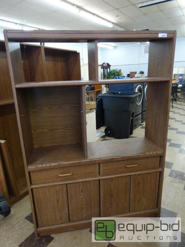 lot 943 image: Shelving Unit WUnder Storage.&nbsp  49w x ...