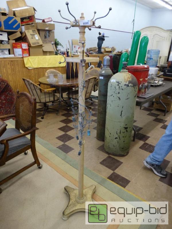 lot 962 image: Antique&nbspCoat Rack &amp Butterfly Wind C...