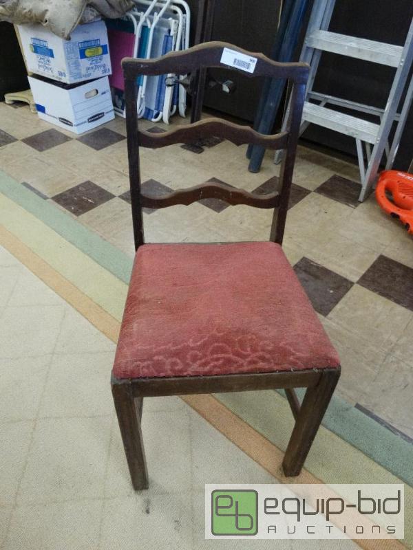 lot 966 image: Old Side Chair WUpholstered Seat....