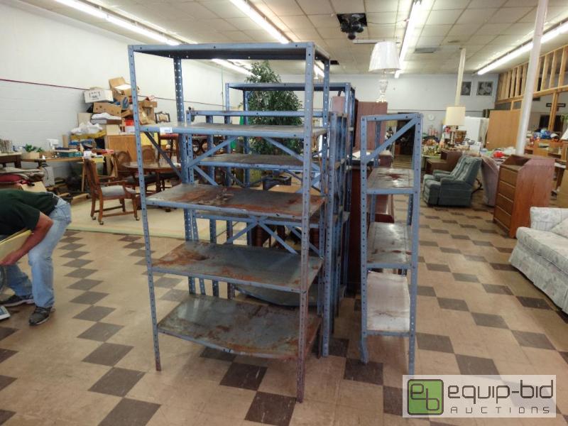 lot 970 image: 5 Metal Shelving units....