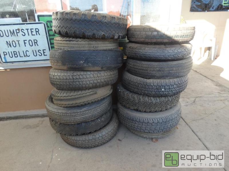 lot 973 image: 15 Used Tires - Some have&nbspWheels....