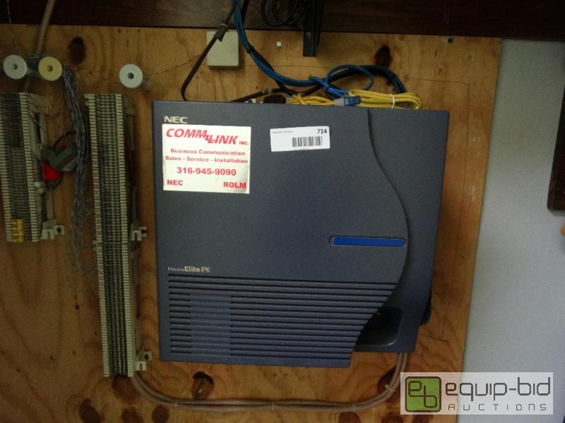 lot 714 image: NEC Electra Elite IPK Phone System With 12 Ph...