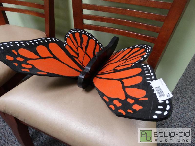 lot 733 image: Wooden Butterfly....