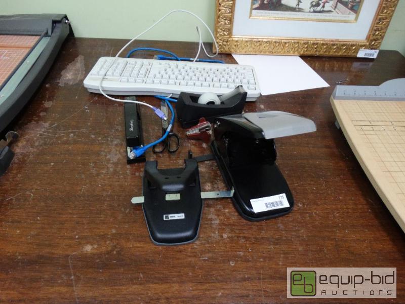 lot 775 image: Office Supplies Tape, Stapler, Scissors, Stap...