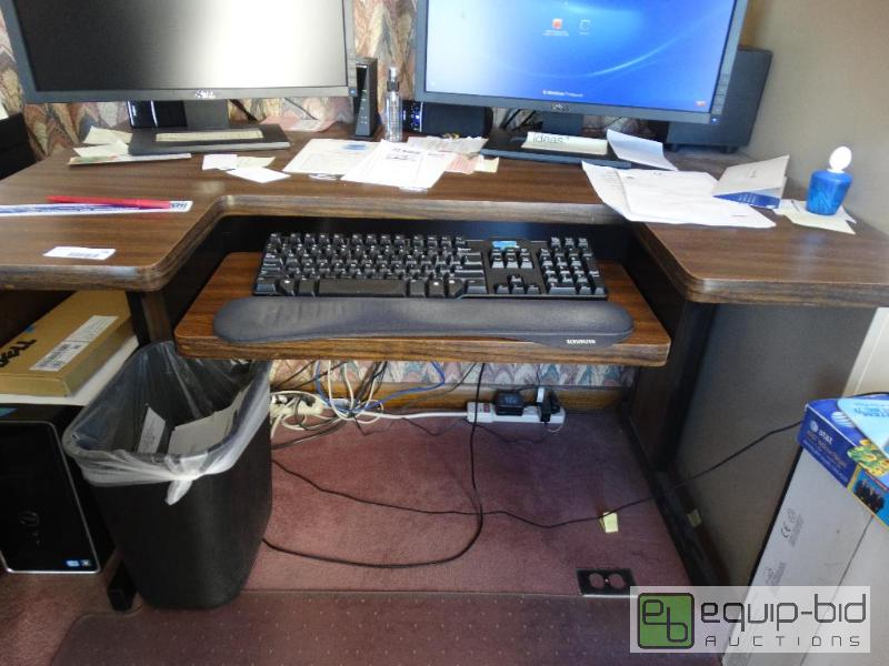 lot 796 image: Wooden Desk No Content....
