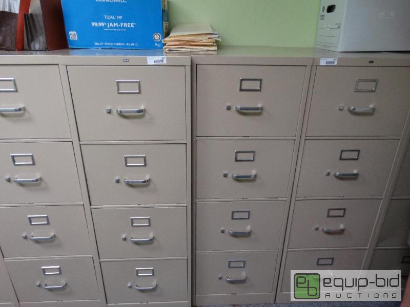 lot 823 image: 1 - Hon &amp 1 - Other File Cabinet 4 Drawer...