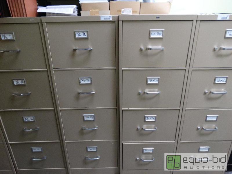 lot 826 image: 1 - Hon &amp 1 - Other File Cabinet 4 Drawer...