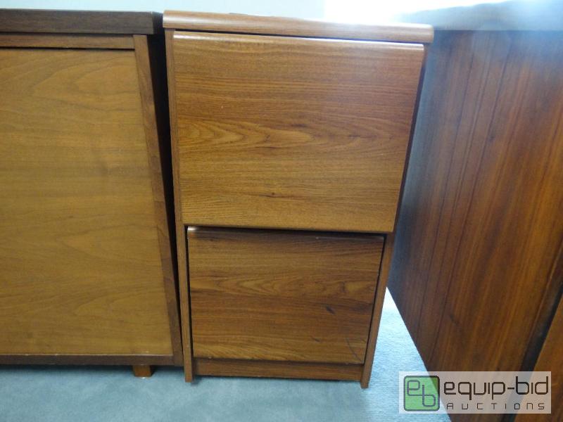 lot 832 image: Wooden 2 Drawer File Cabinet....