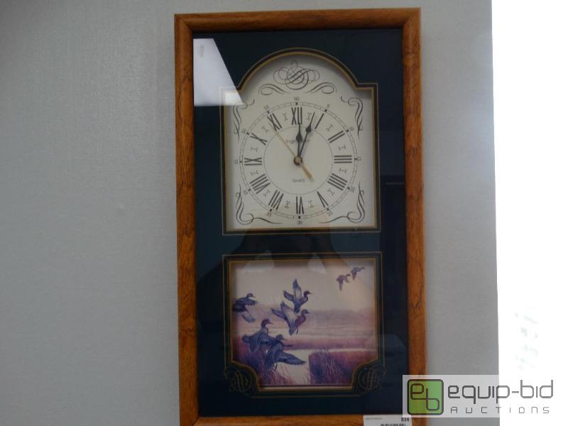 lot 834 image: Nice Wood Wall Clock....