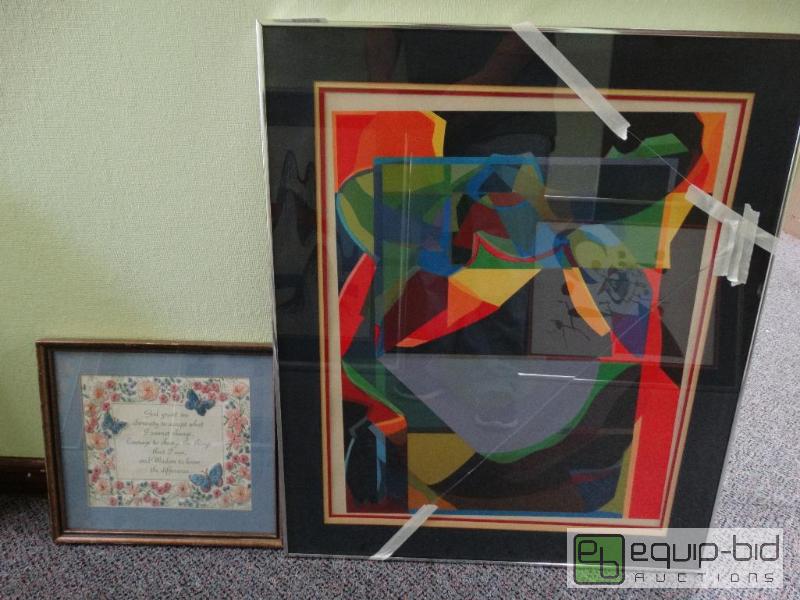 lot 846 image: 2 Framed Pictures 1 Has Broken Glass....