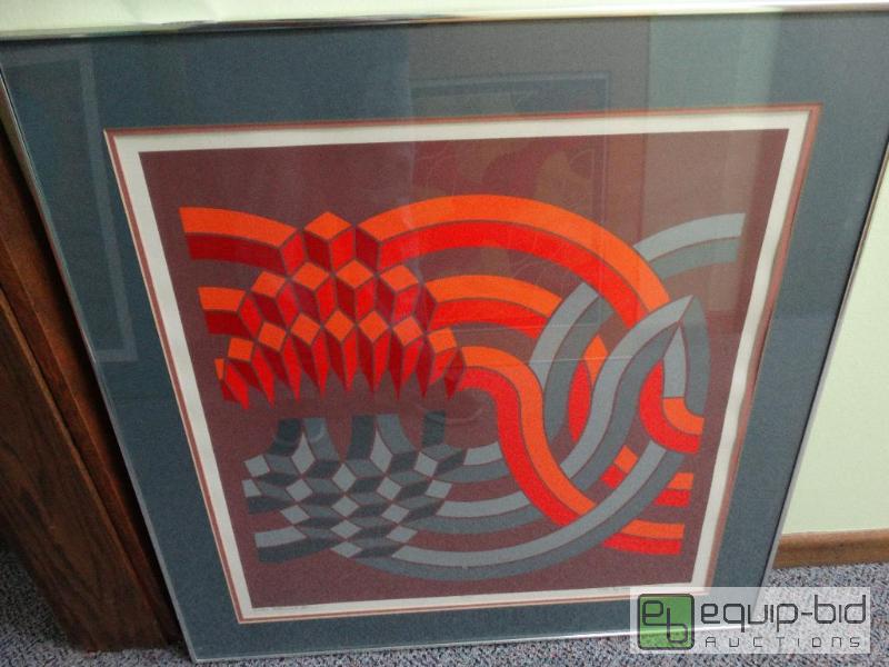 lot 851 image: Framed Art....