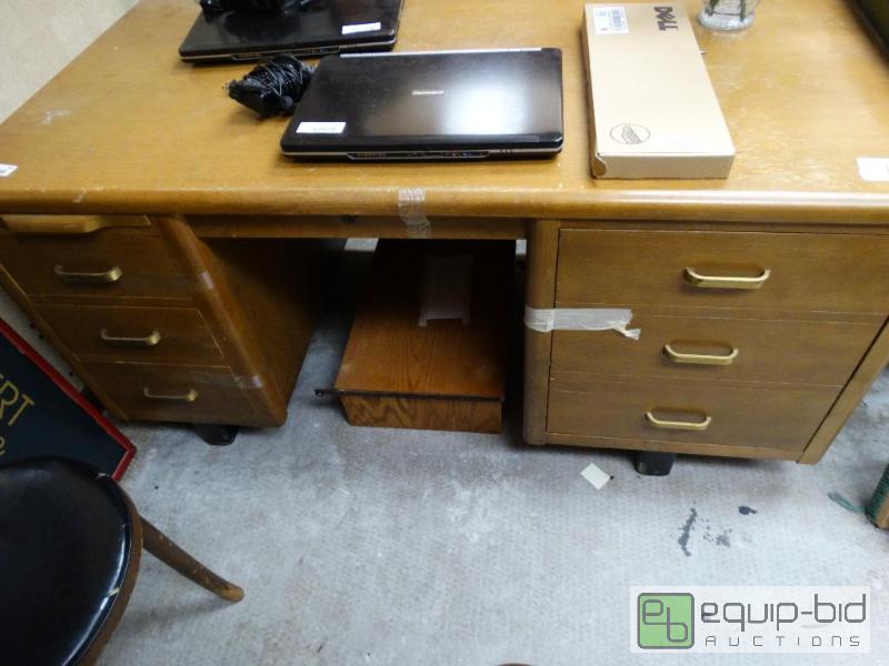 lot 861 image: Wooden Desk....
