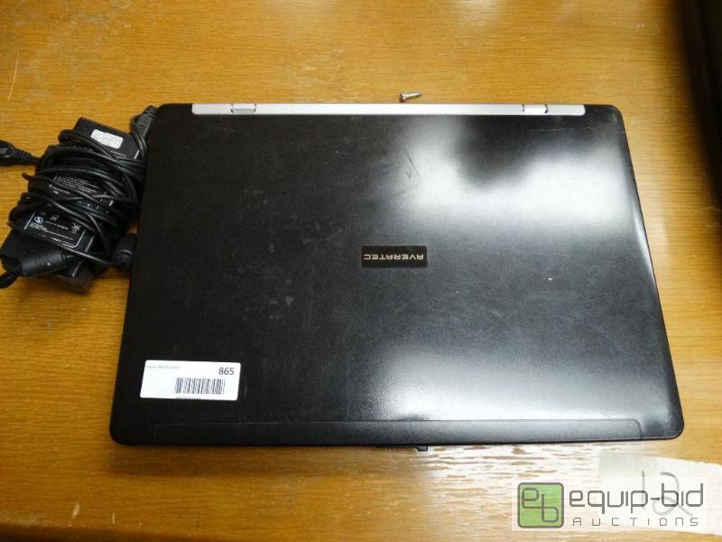 lot 865 image: Averatec Laptop With Cord No Hard Drive....
