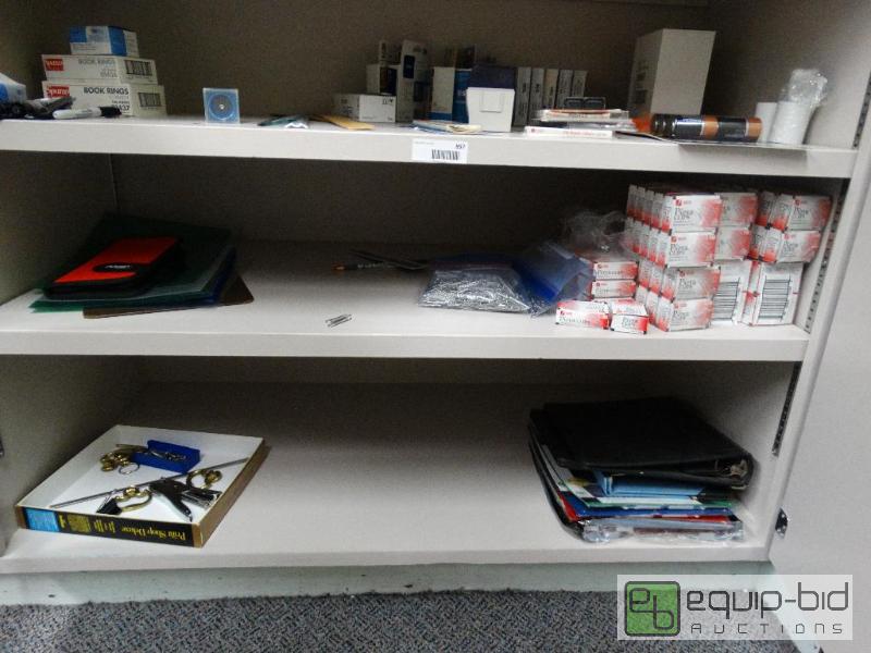 lot 897 image: Everything In Cabinet Office Supplies....