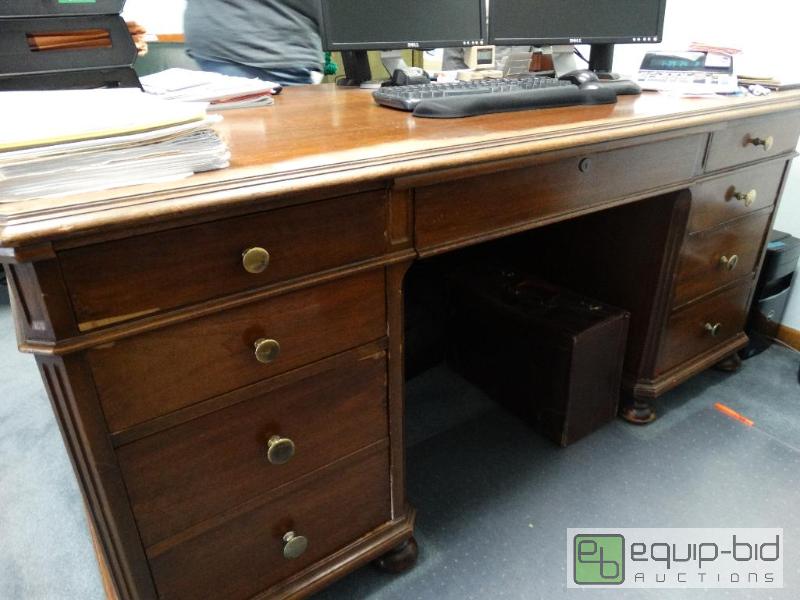 lot 903 image: Wooden Desk No Contents....