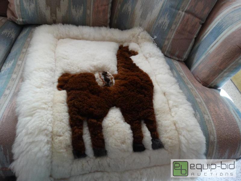 lot 2252 image: Alpaca hide wall hanging....