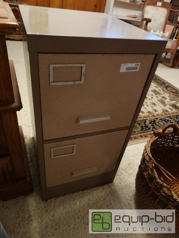 lot 2299 image: 2 drawer file cabinets and contents....