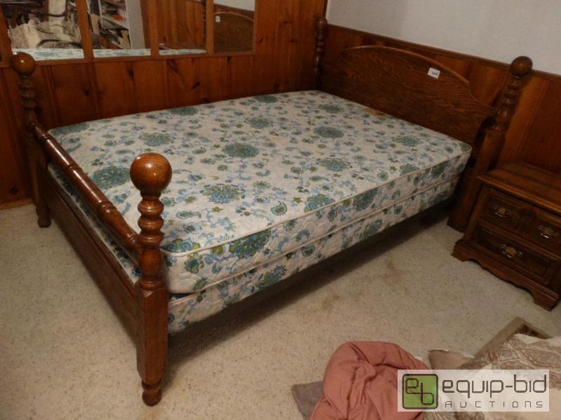lot 2303 image: Full size complete bed.  Headboard, footboard...