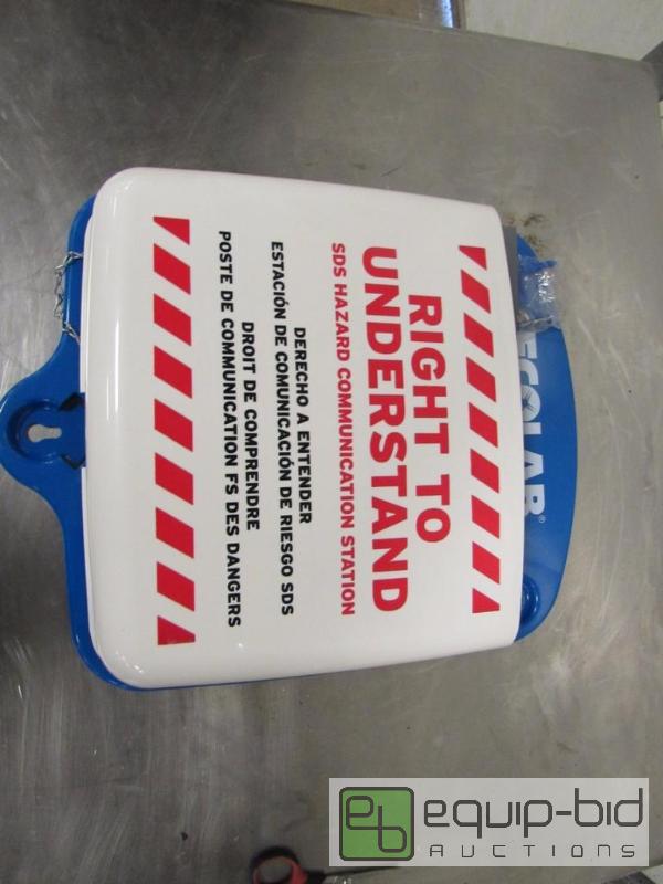 Eco Lab MSDS Wall Mounted Binder Holder Year End New And Used