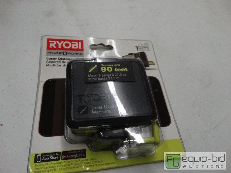 lot 102 image: Ryobin Phone Works Laser Distance Measurer Ne...