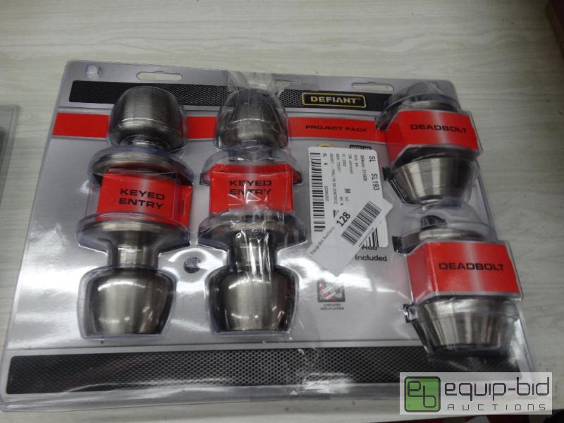 lot 128 image: Defiant Project Pack - 2 Keyed Knobs - 2 Dead...