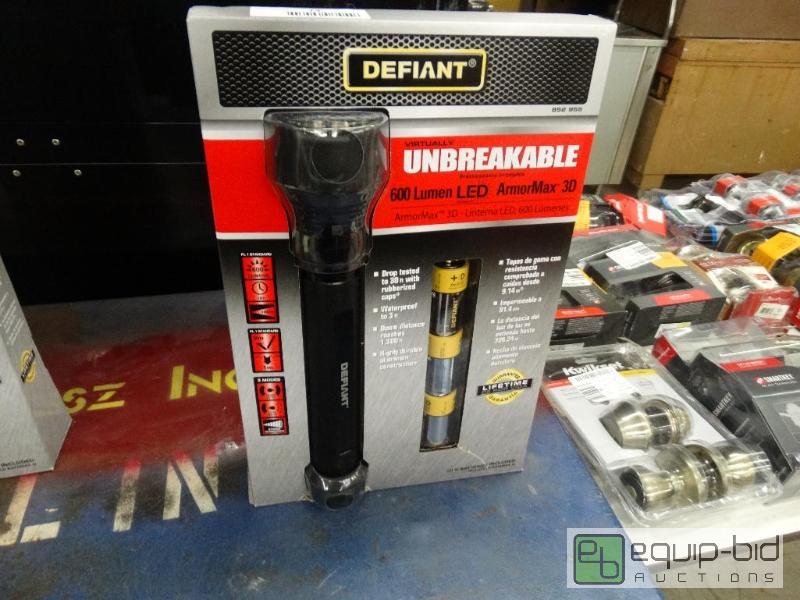 lot 14 image: Defiant 600 Lumen LED Armor Max 3D Flashlight...