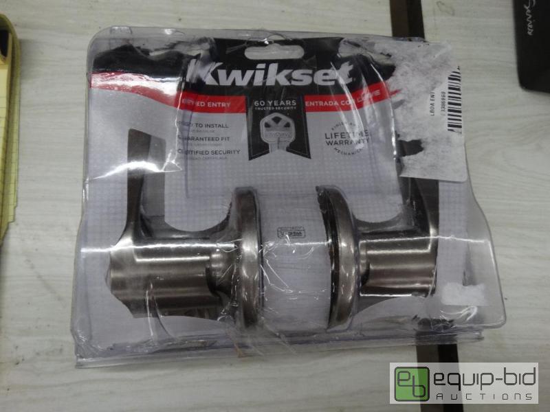 lot 143 image: kwikset Keyed Lever Entry Set....