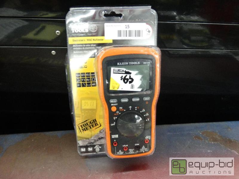lot 15 image: Klein Tools ElectriciansHVAC Multimeter In P...