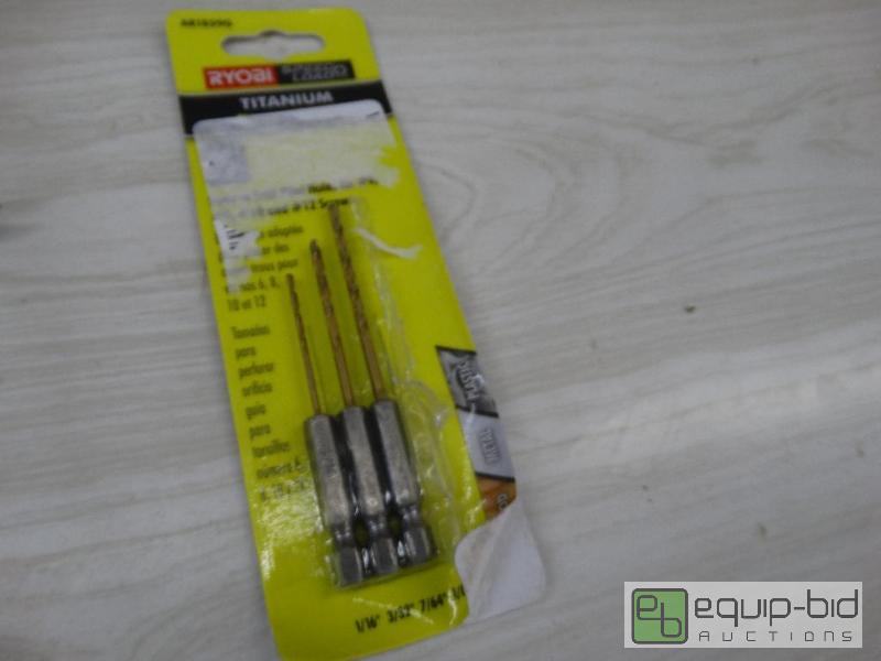 lot 160 image: Ryobi Titanium Drill Bits....