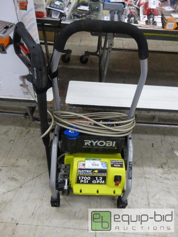 lot 197 image: Ryobi&nbsp1700 PSI Electric Pressure Washer....
