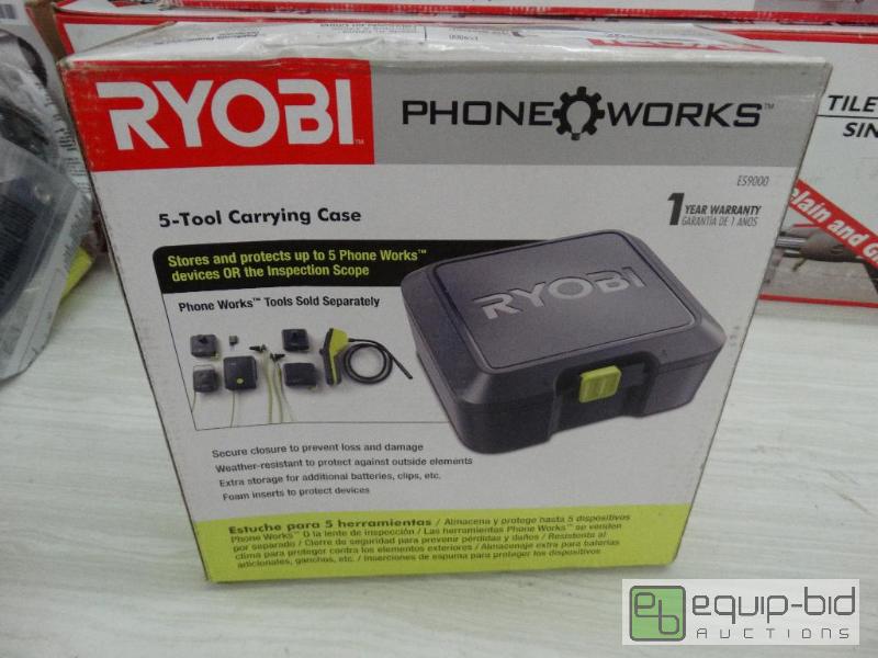 lot 203 image: Ryobi Phone Works 5 Tool Carrying Case....