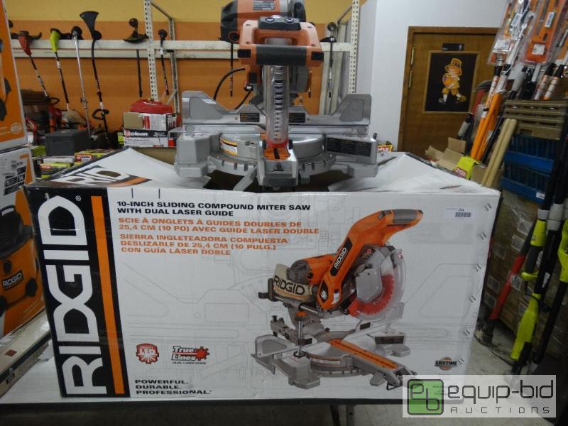 lot 214 image: Ridgid&nbsp10 Sliding Compound Miter Saw W...