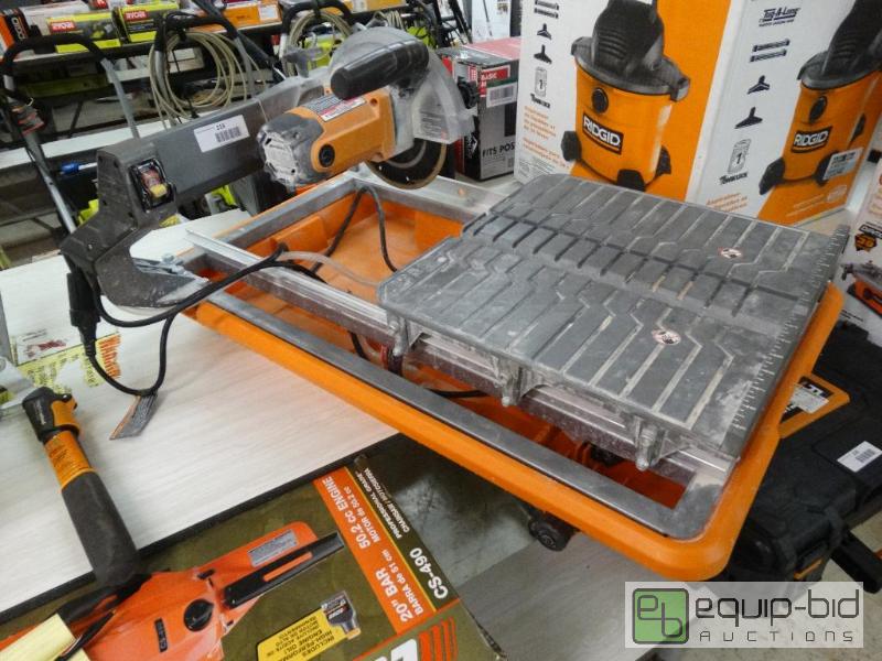 lot 219 image: Ridgid&nbsp7 Wet Tile Saw....