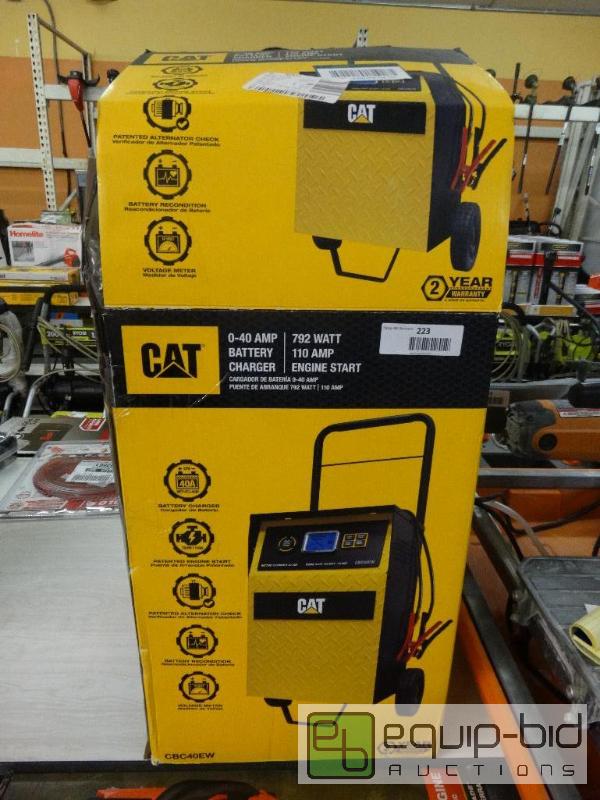 lot 223 image: Cat 0-40 Amp Battery Charger....