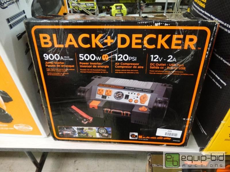 lot 225 image: Black &amp Decker Portable Power Station....