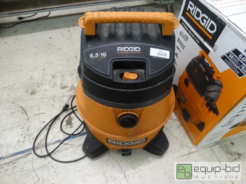 lot 242 image: Ridgid&nbsp16 gallon WetDry Vac - No Hose....
