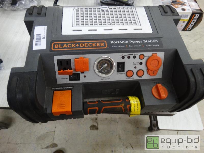 lot 273 image: Black &amp Decker Portable Power Station....