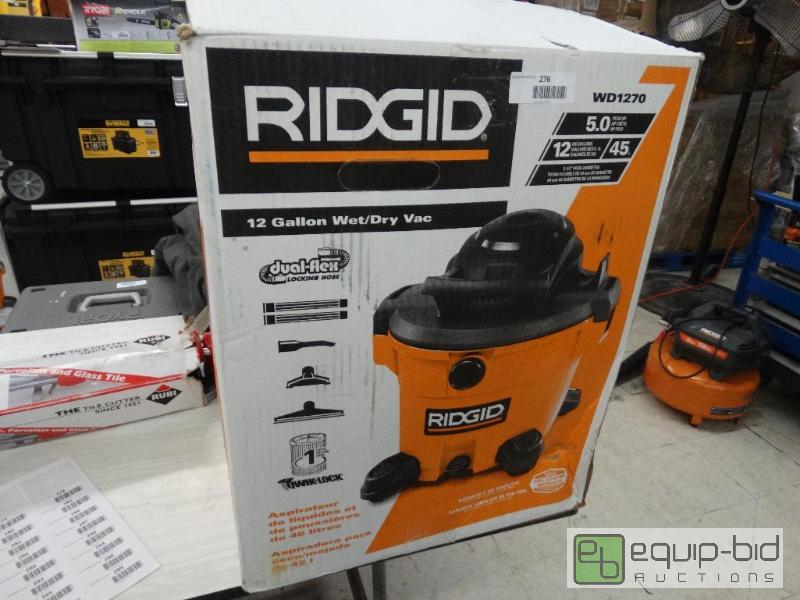 lot 276 image: Ridgid&nbsp12 Gallon Shop Vac....